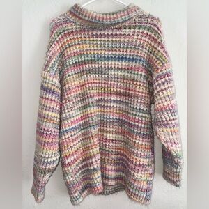 Multicolor Knit Women's Sweater